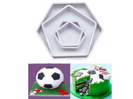 Set 4 cortantes hexagonales para pelota 